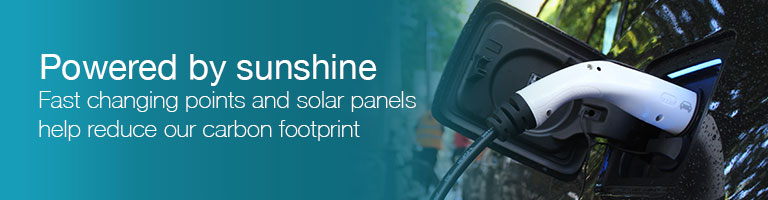 Charging cars with solar panels